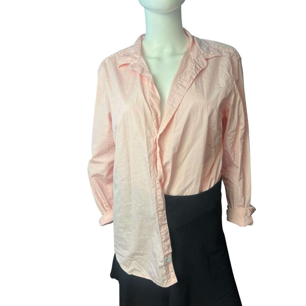 Frank & Eileen Light Pink Long Sleeve Cotton Button-Down Shirt Size XL